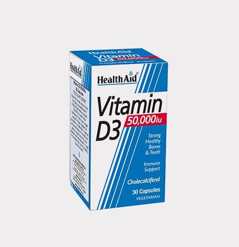 HEALTH AID VITAMIN D3 50,000IU CAPSULE 30'S -  - healthaid, Nutrition, Vitamin C, Vitamins&Minerals -  - PharmaCare Online 