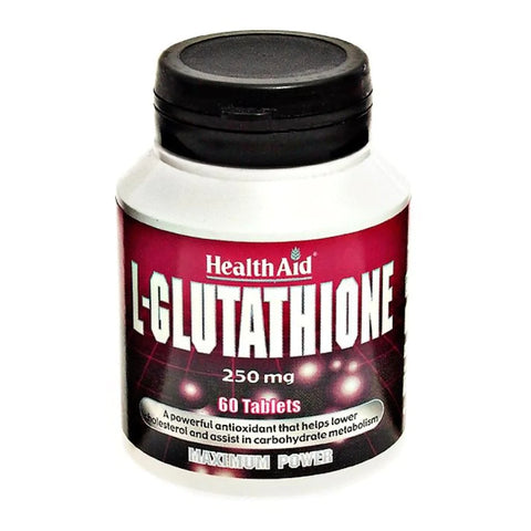 HEALTH AID L-GLUTATHION 250MG TABLET 60'S -  - Essential Supplements, healthaid, Nutrition, Personal Care, Skin Care -  - PharmaCare Online 