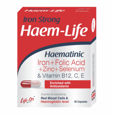 LIFE ON HAEM-LIFE CAPSULE 30'S -  - Essential Supplements, Mother & Baby Care, Mother Care, Nutrition, Personal Care, Women Care -  - PharmaCare Online 