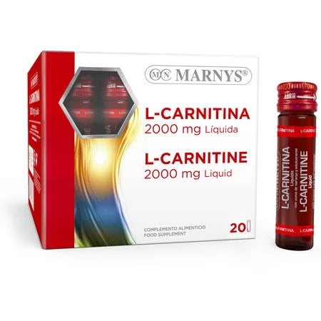 MARNYS L-CARNITINE 2000MG 20 VIALS -  - Essential Supplements, Marnys, Nutrition, Sports Nutrition -  - PharmaCare Online 