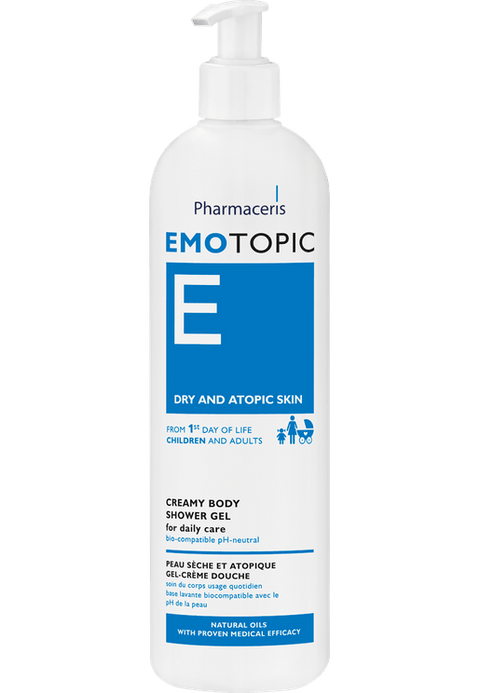 PHARMACERIS EMOTOPIC CREAMY SHOWER GEL 400ML -  - Body Care, Face Care, Mother & Body Care, Personal Care, Pharmaceries, Soaps&Shampoos -  - PharmaCare Online 