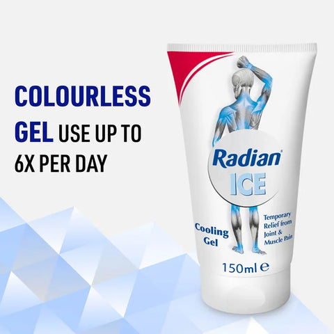 Radian Ice Gel Tube, 150 ML – Powerful Cooling Relief for Muscles and Joints