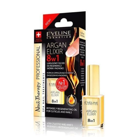 Eveline Nail Therapy Argan Elixir Oil, 12 ML