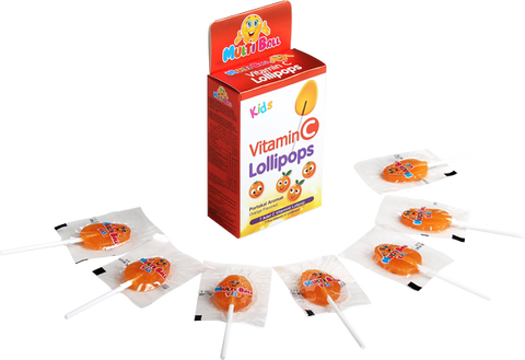 Multiball Kids Vitamin C Lollipops, 7's