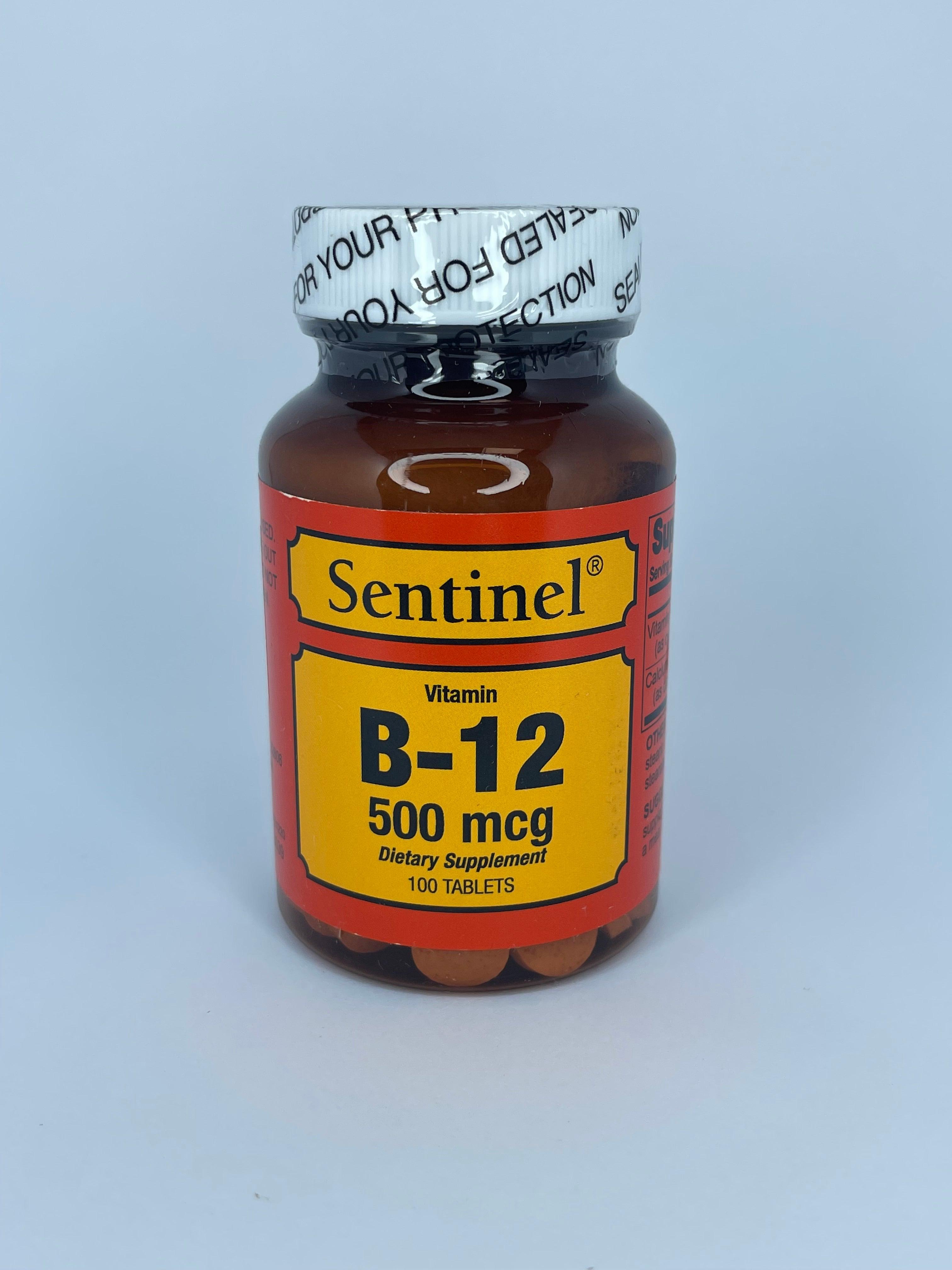 Sentinel B-12, 500 Mcg Tablet 100's – PharmaCare Online