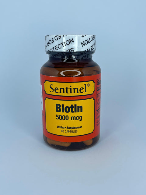 SENTINEL BIOTIN 5000MCG CAPSULE 60'S -  - Essential Supplements, Hair Care, Nutrition, Personal Care -  - PharmaCare Online 