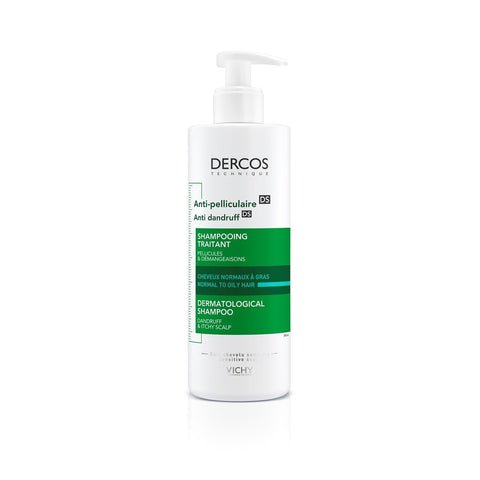 Vichy Dercos Anti-Dandruff Shampoo for Normal to Oily Hair, 200 ML