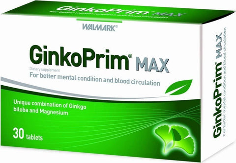 WALMARK GINKOPRIM MAX TABLET 30'S -  - Essential Supplements -  - PharmaCare Online 
