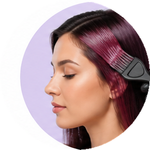 hair coloring hair care category portrait
