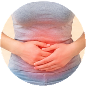 constipation relief symptom avatar illustration