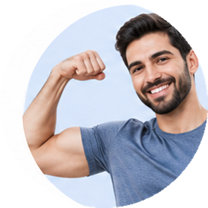 men nutrition category avatar illustration