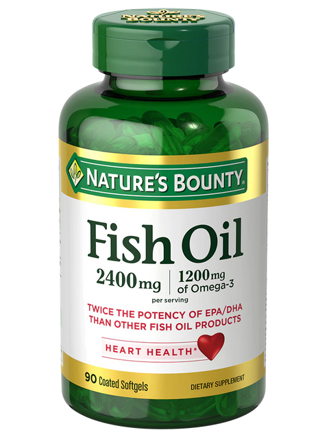 Nature'S Bounty Fish Oil 2400 Mg Ds Odorless Softgels 90S