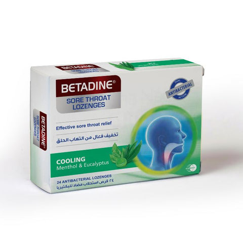 Betadine Lozenges (Menthol & Eucalyptus) - 24'S