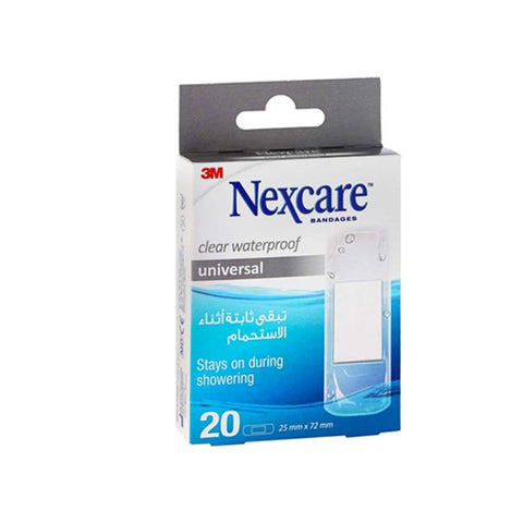 Nexcare Clear Waterproof Bandage 20's