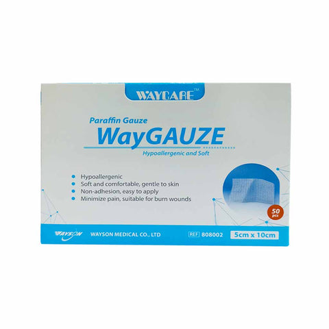 Waycare Paraffin Guaze 5*10cm 50's