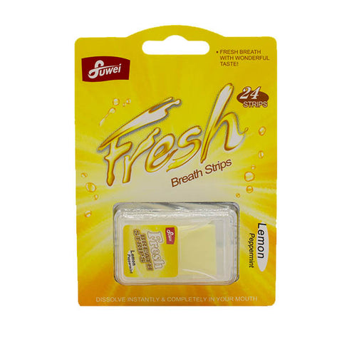 Fresh Breath Strips Lemon, 24's