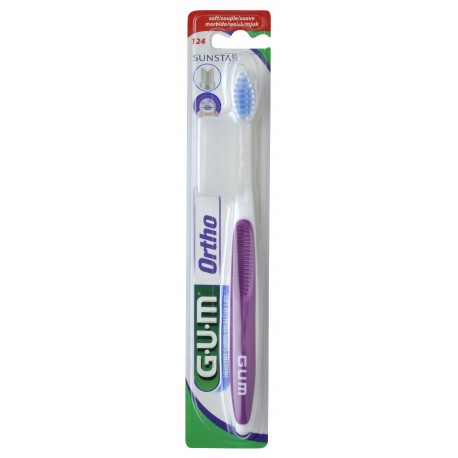 Gum 124 Orthodontic Toothbrush, Soft