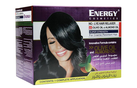 Energy No-Lye Hair Relaxer Kit - Super Strength