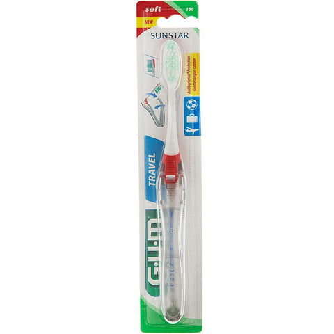 Gum 158 Toothbrush Travel Antibacterial Soft