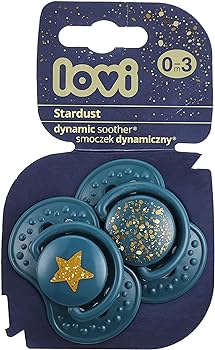 LOVI Silicone Dynamic Soother 0-3m 2pcs Stardust Green