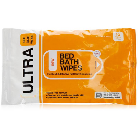 Ultra Bed Bath Wipes 10S