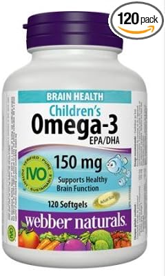 Webber Naturals Childrens Omega 3 150 Mg Soft Gel Capsule - 120's