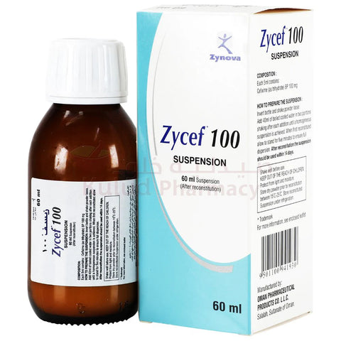 Zycef Suspension 100 Mg 60 ML