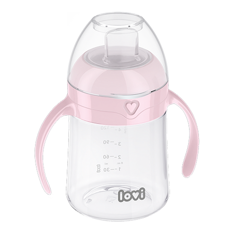 First cup with spout LOVI 150 ml Pink