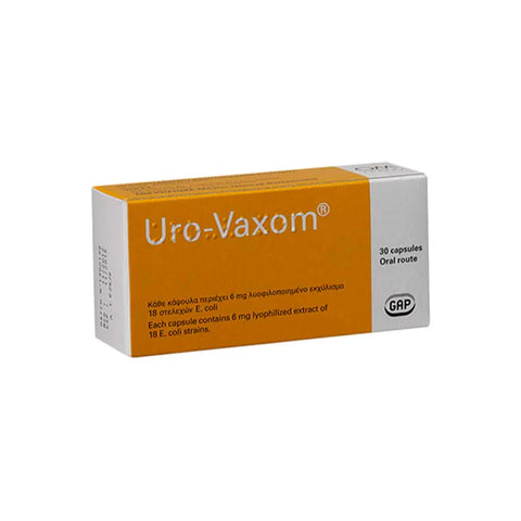 Uro Vaxom 6 mg Cap 30's