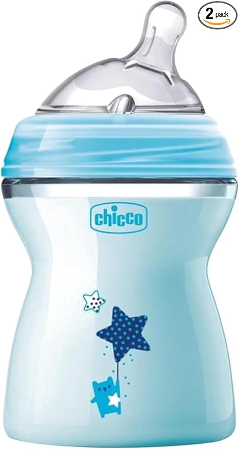 Chicco Natural Feeling Feeding Bottile Blue (2M+),250 ML