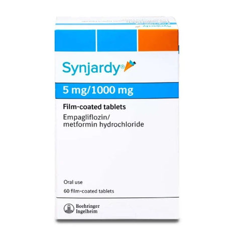 Synjardy 5 MG/ 1000 MG Tab 60's
