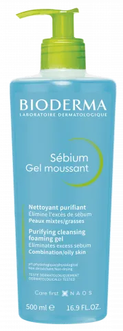 Bioderma Sebium Foaming Gel Moussant Gel 500 ML