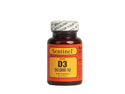 SENTINEL VITAMIN D3 50,000 IUSOFTGELS 30'S -  - Nutrition, Vitamins&Minerals -  - PharmaCare Online 