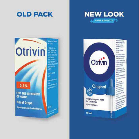 Otrivin Adult Nasal Drops 0.1% 10Ml