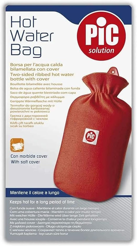 Pic Hot Water Bag With Cover, 2 L