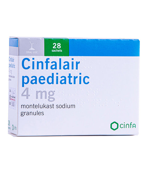 Cinfalair Paediatric 4Mg 28 Sachets