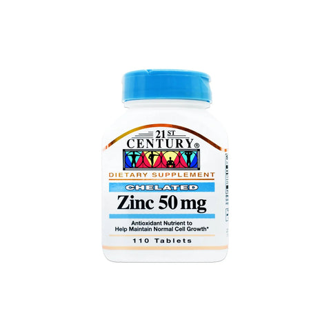 21St Century Zinc 50 Mg Tablet, 110's