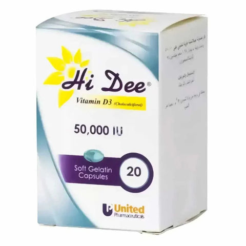 Hi Dee Vitamin D3 50,000 Iu Cap 20's