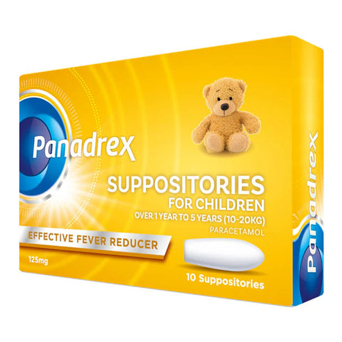 Panadrex 125 mg Suppositories 10's