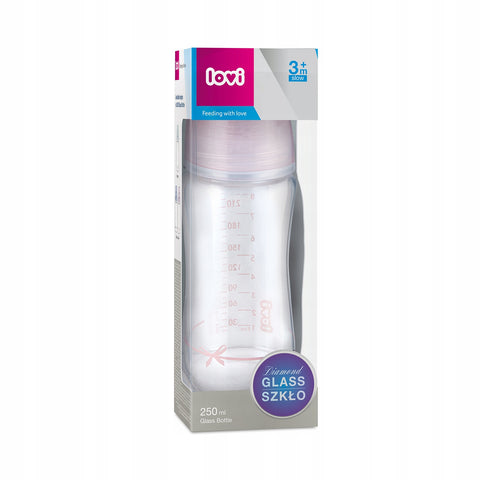 LOVI Diamond Glass Bottle 250 ml Baby Shower