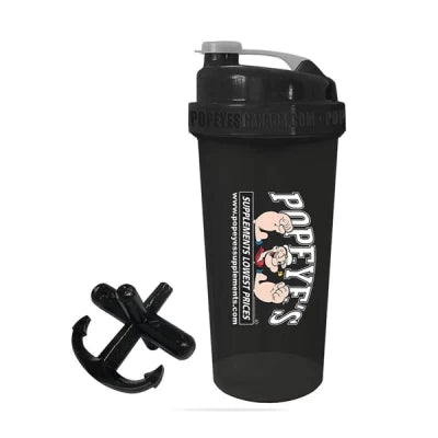 Shaker Bottle Popeyes Nutrition Black 500 ml