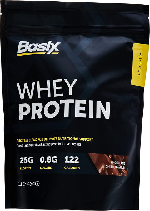 Basix - Muscle Whey Protein - Chocolate Chunk, 1 LB