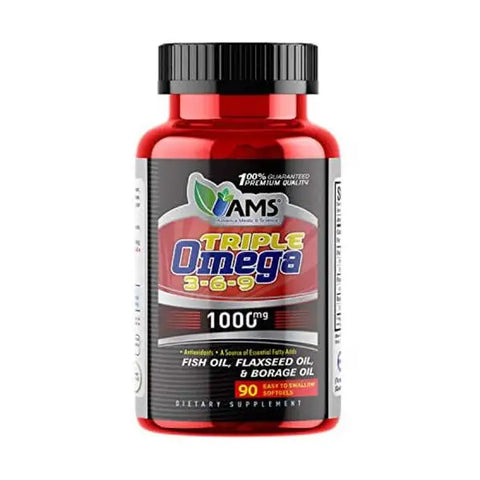 AMS Triple Omega 3-6-9 1000mg 90 Capsules