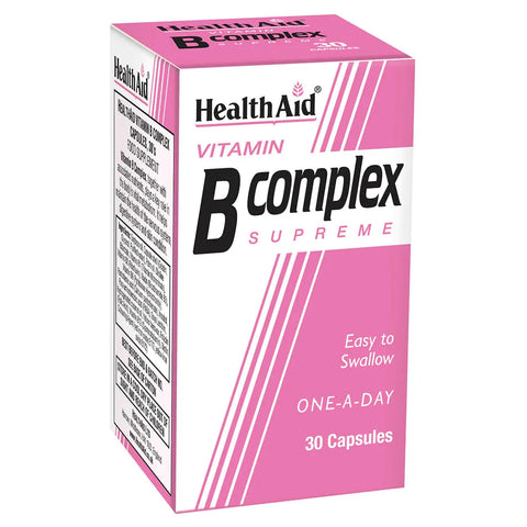 HEALTH AID VITAMIN B COMPLEX SUPREME TABLET 30'S -  - healthaid, Nutrition, Vitamins&Minerals -  - PharmaCare Online 