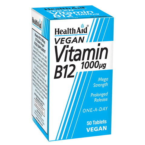 HEALTH AID VITAMIN B12 1000MCG TABLET 50'S -  - healthaid, Nutrition, Vitamins&Minerals -  - PharmaCare Online 