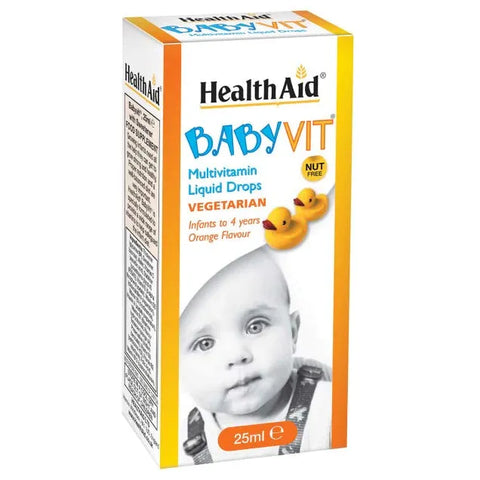 HEALTH AID BABY MULTIVITAMIN LIQUID DROPS 25ML -  - Baby Care, healthaid, Kids Vitamins, Mother & Baby Care, Nutrition, Vitamins&Minerals -  - PharmaCare Online 
