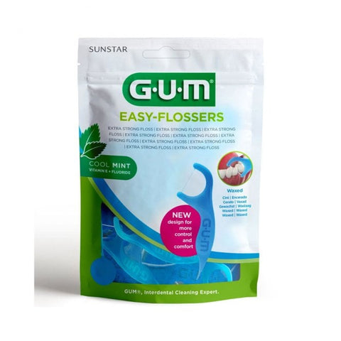 Gum 890 Easy Flossers Waxed, 30's