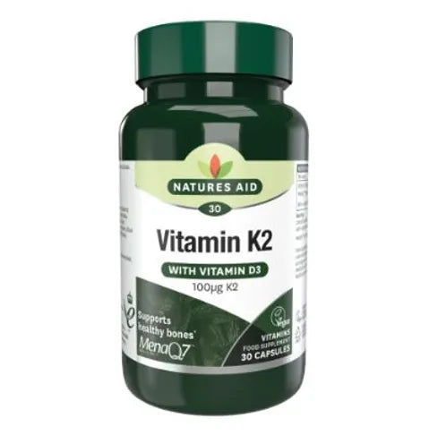 Natures Aid Vitamin K2 Menaq7 100 Mcg Capsule 30'S