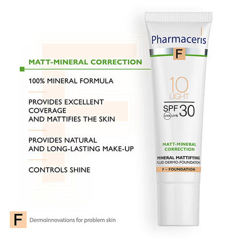 Pharmaceris Matt-Mineral SPF30 (10 Light) 30ml