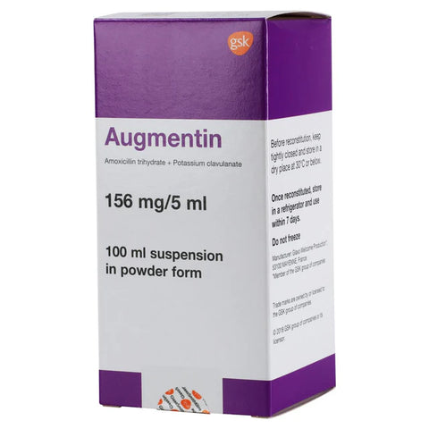 Augmentin Powder For Oral Suspension 156 Mg 100 ML